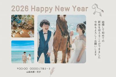 午年の結婚報告はがきに「ドレス姿での乗馬姿」を添えて！沖縄・読谷でホースフォトウェディングを叶えよう (2)