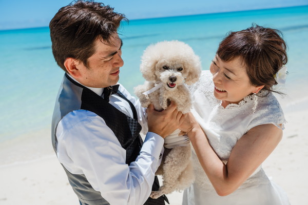 【沖縄本島】愛犬と叶える結婚写真＊With Dog フォト