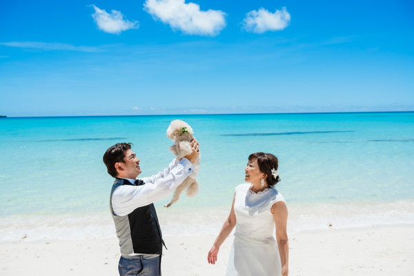 【宮古島】愛犬と叶える結婚写真＊With Dog フォト
