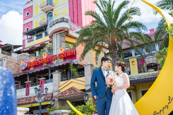 《本島》ドレス2着付プラン♡アメリカンビレッジ＆ビーチ❀絶対映える沖縄らしいフォトスポットならここ！♡