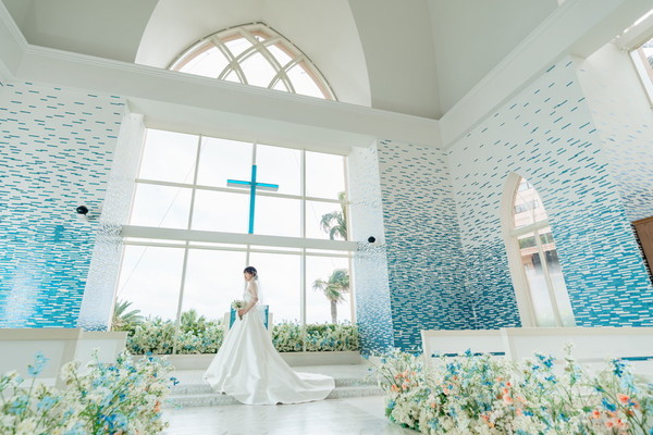 　≪宮古≫【期間限定】宮古ブルーがテーマのリゾートチャペル☆シギラミラージュチャペルフォトがお得！