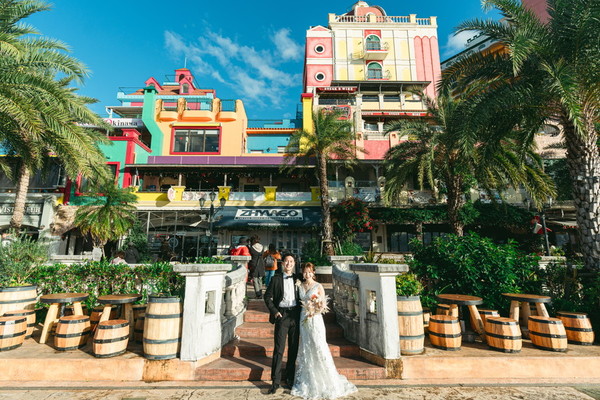 《本島》ドレス2着付プラン♡アメリカンビレッジ＆ビーチ❀絶対映える沖縄らしいフォトスポットならここ！♡