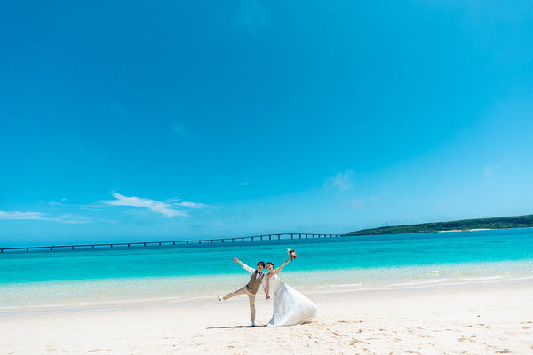 ≪宮古≫空まで完璧！沖縄フォトウェディング青空確約キャンペーン