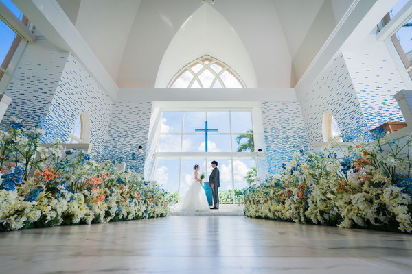 　≪宮古≫【期間限定】宮古ブルーがテーマのリゾートチャペル☆シギラミラージュチャペルフォトがお得！