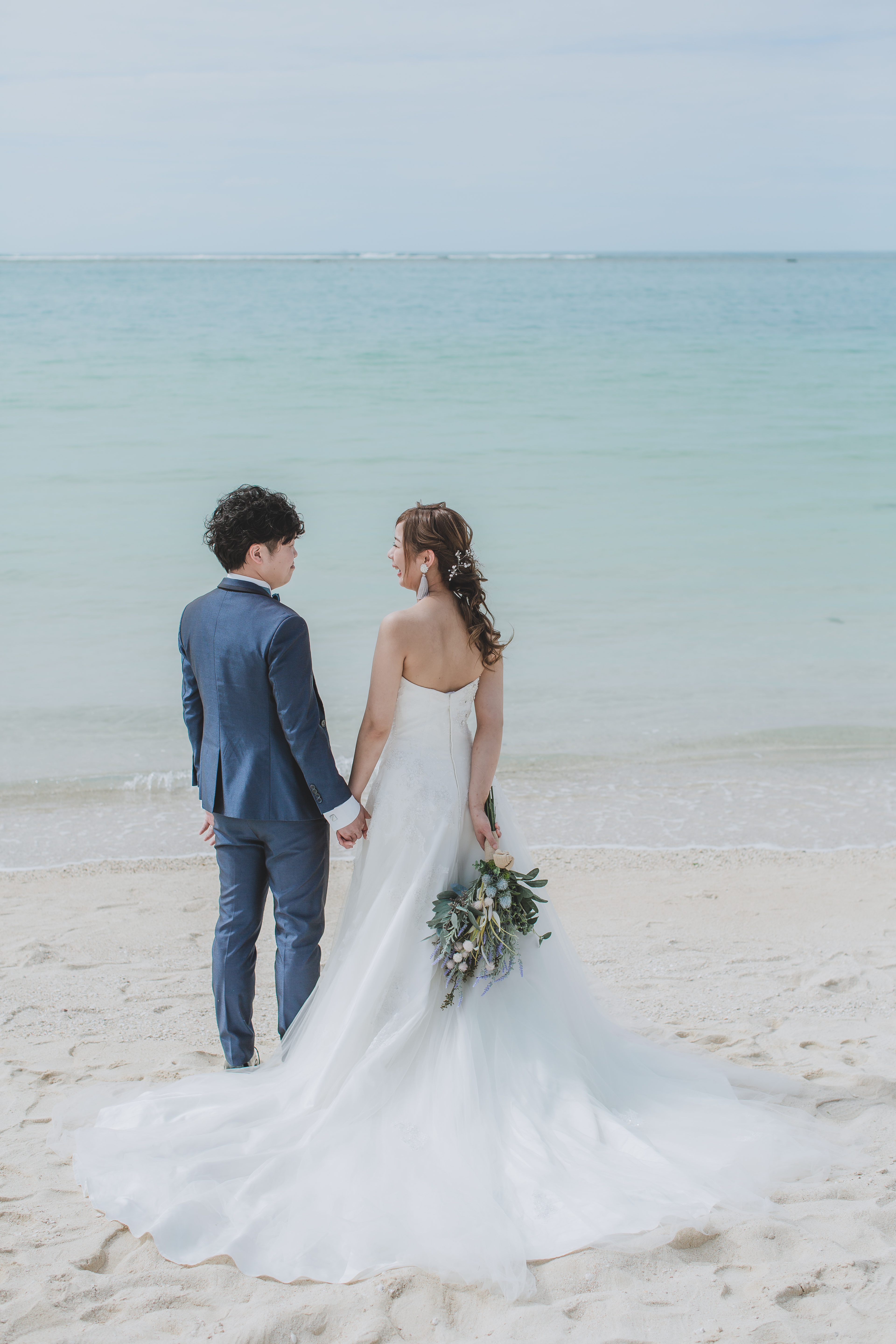沖縄フォトウェディング チャペル ビーチ撮影 2月19日 フォトウェディング 結婚式の前撮りならクリエイティブスタジオ