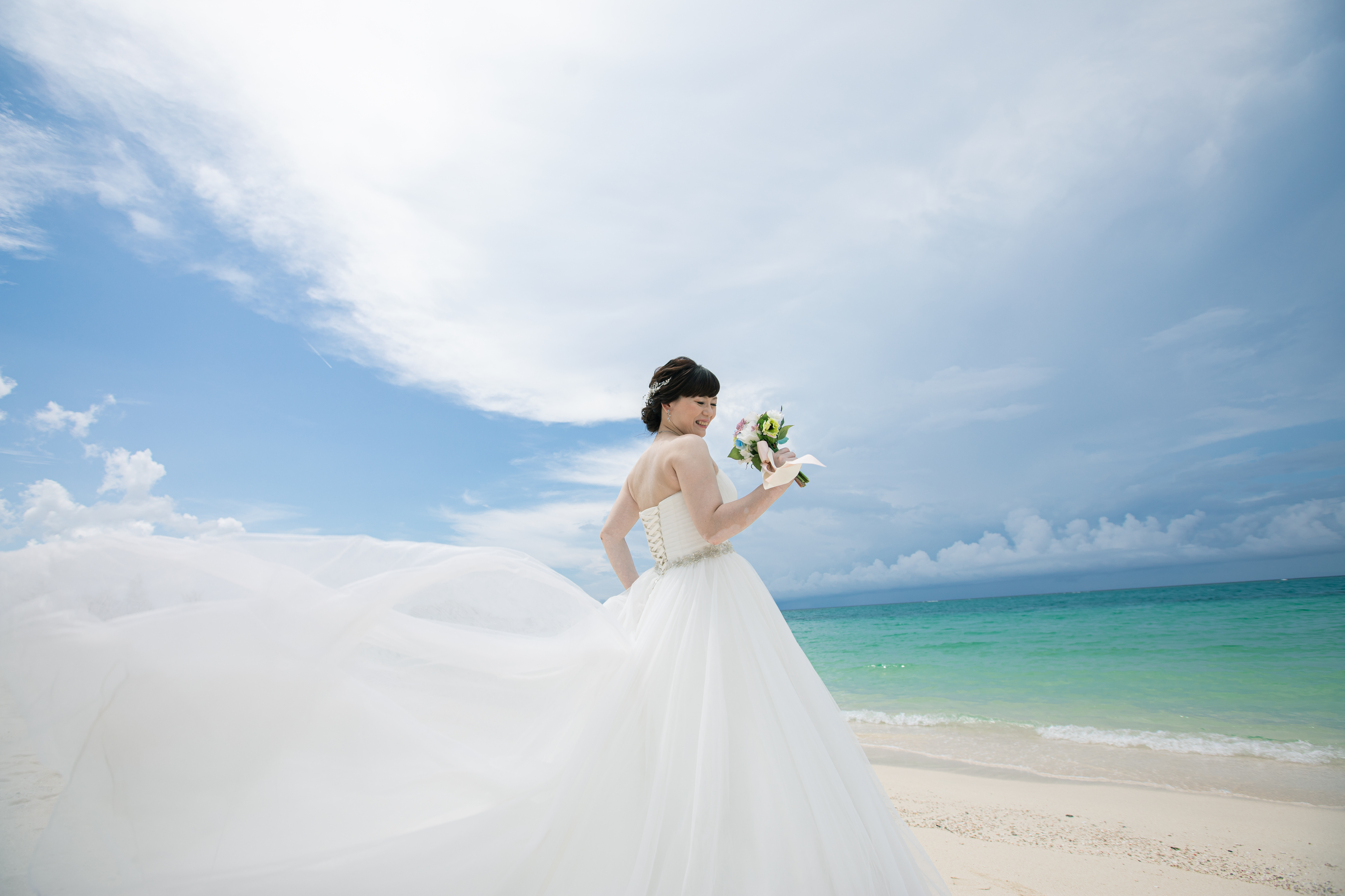 沖縄フォトウェディング チャペル ビーチ撮影 9月10日 フォトウェディング 結婚式の前撮りならクリエイティブスタジオ
