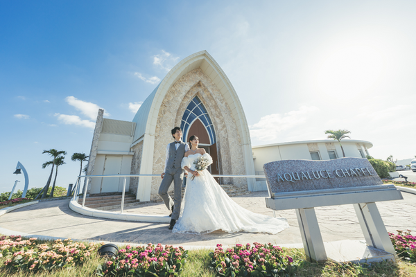 チャペル＆ビーチ＆1ロケーションフォト(沖縄本島) - 万座の教会